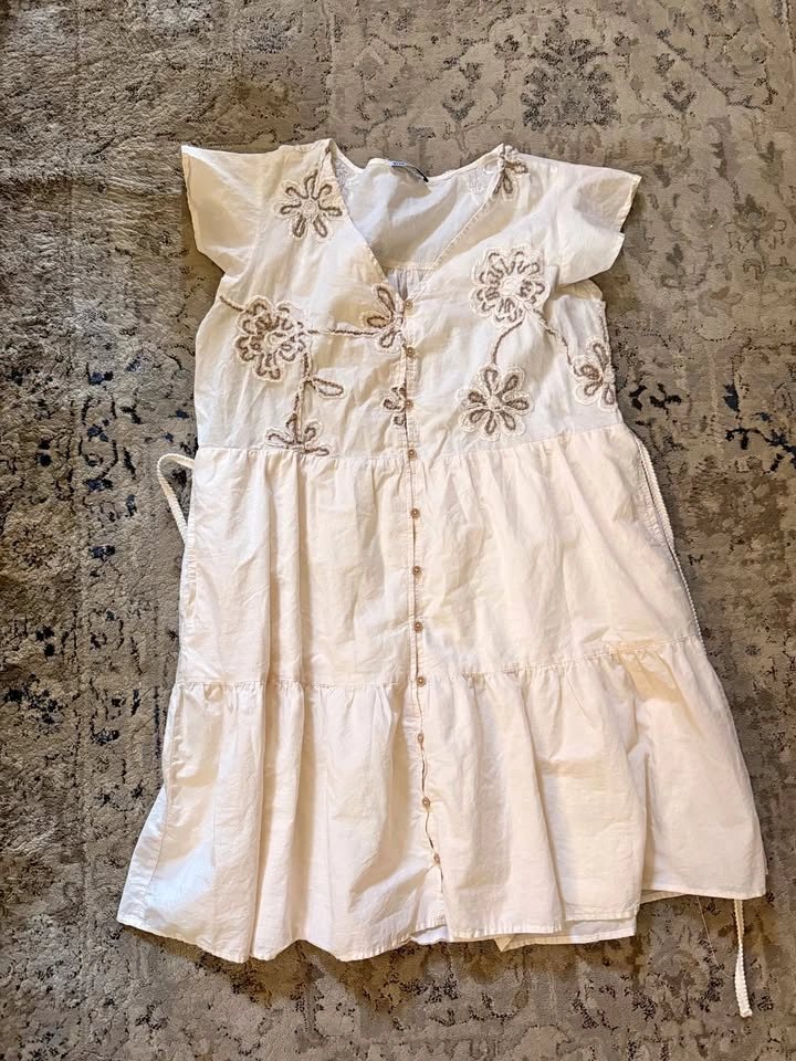 Devoted Embroidered Tiered Dress