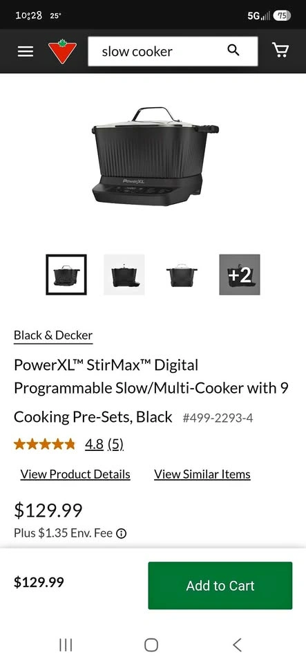 Slow cooker with stirring attachment