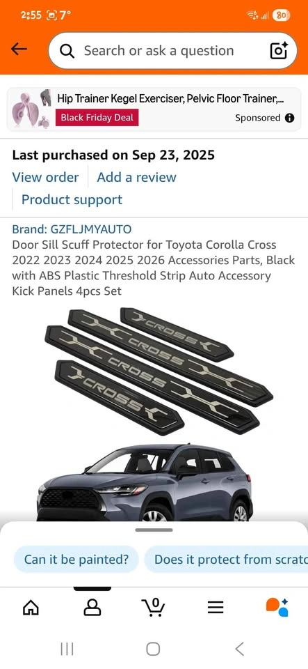 2026 Toyota Corolla Cross Door Skid Protectors - photo 2