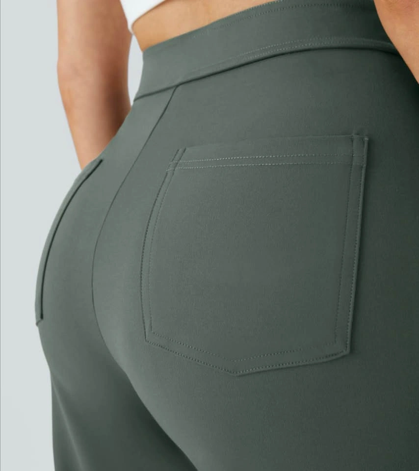 NWT Halara Day Stretch High-Waist Pants Olive M Petite 28” insea - photo 4