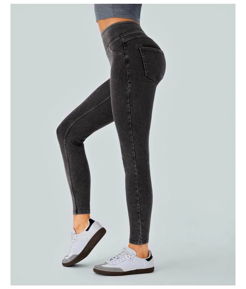 NWT Halara High Waisted Flex Denim Leggings - Size M