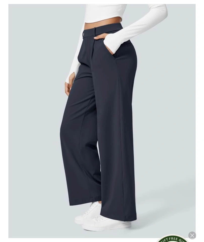 NWT Halara Wide Leg Pants S Petite Midnight Blue - photo 2