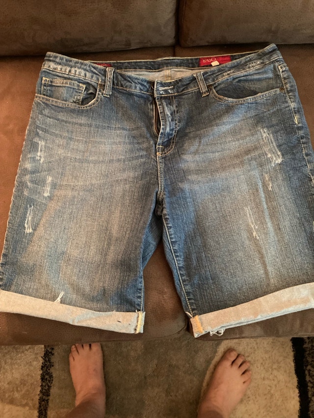 denim shorts