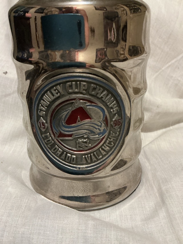 Colorado Avalanche 1996 Stanley Cup Champs Trophy 8 inches high - photo 2
