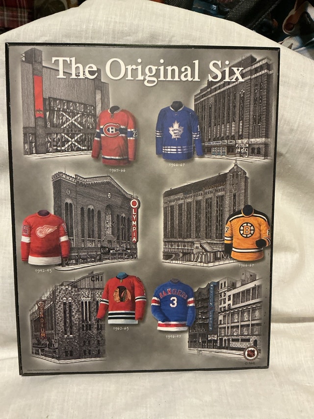 NHL Original Six Wall Plaque 8 x 10
