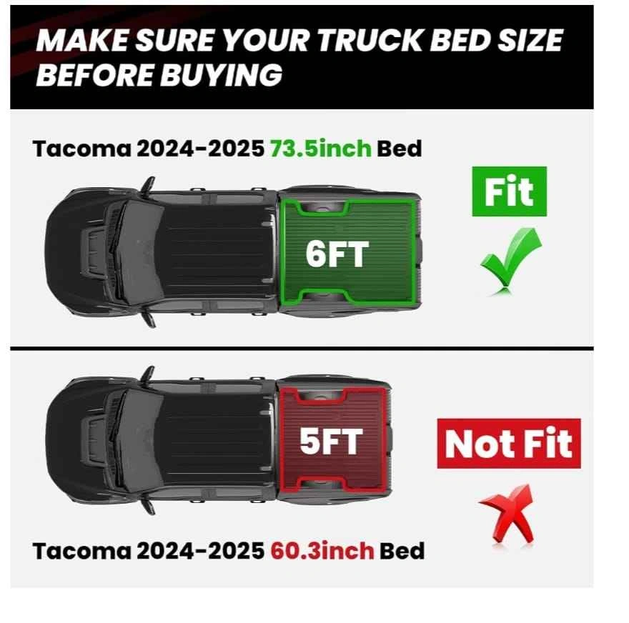Brand new LASFIT 6ft Truck Bed Mat for Toyota Tacoma - photo 4