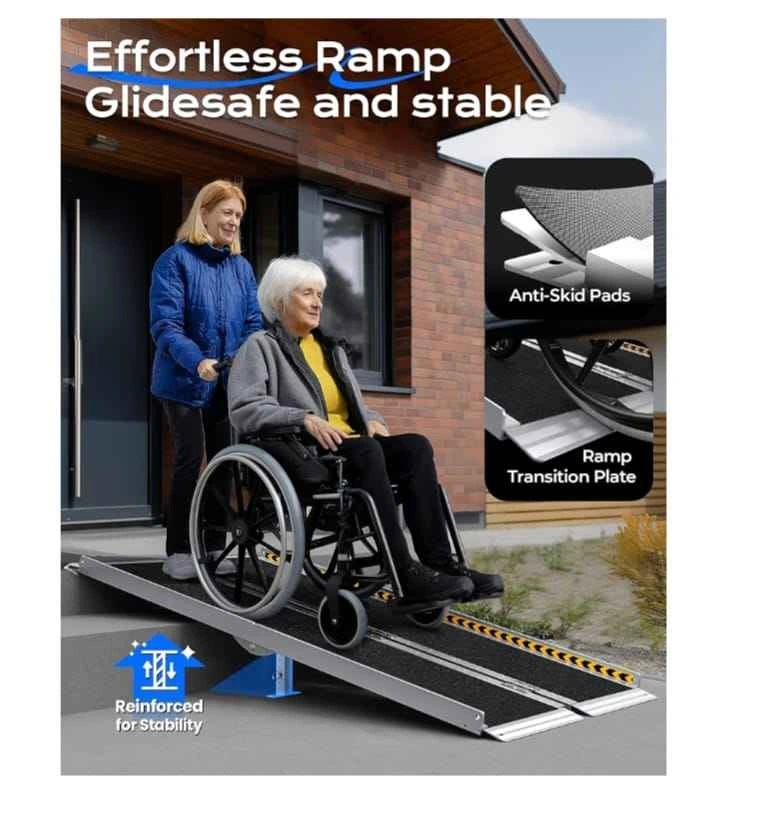 Brand new 5FT Aluminum Portable Wheelchair Ramp - photo 2