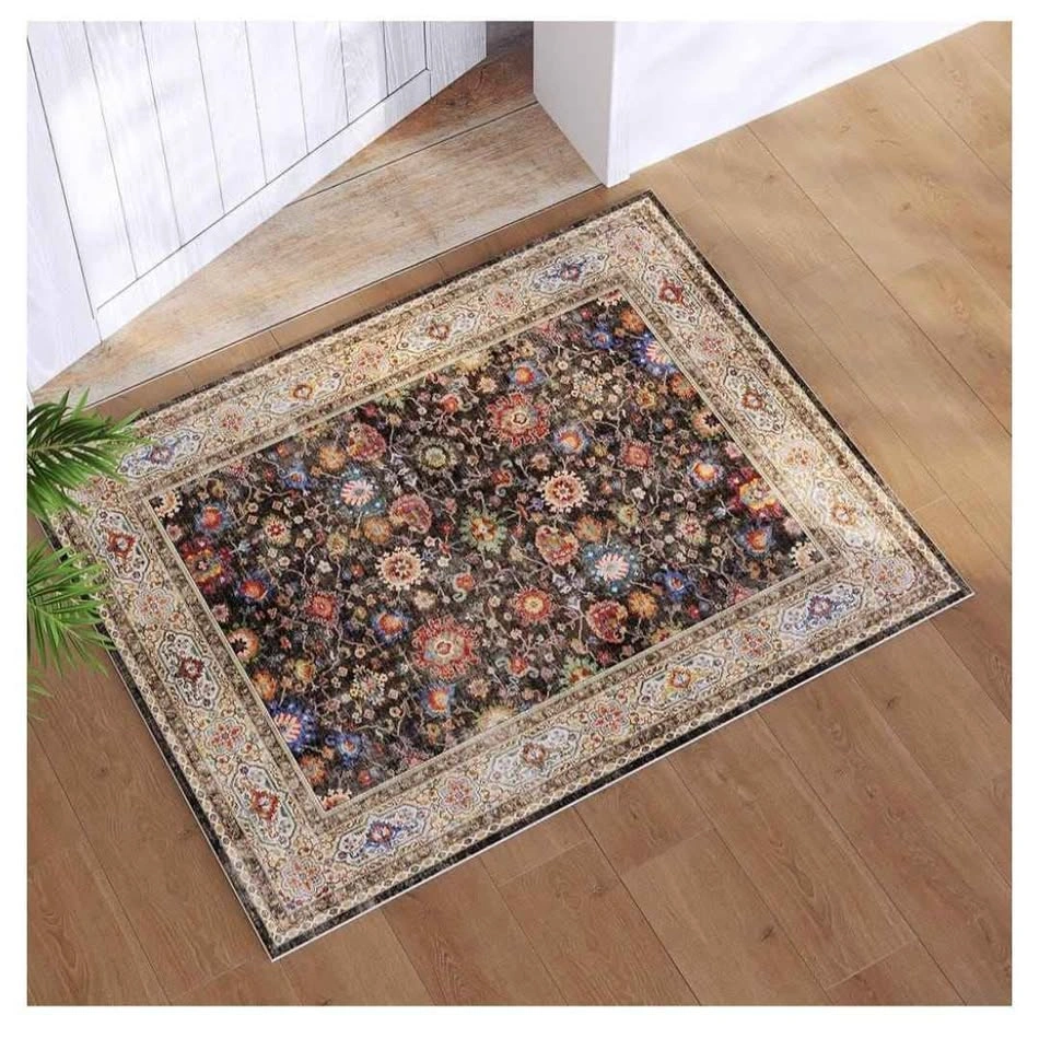 6x9 Machine Washable Boho Area Rug - Dark Espresso - photo 3