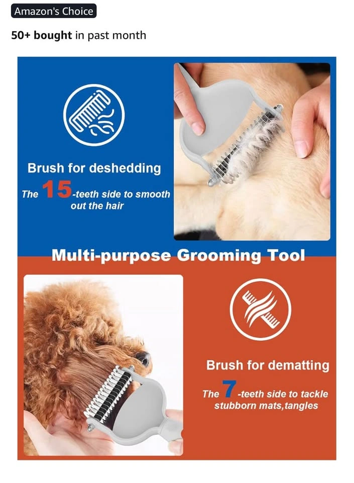 🐱🐶2-in-1 Cat & Dog Grooming Brush - photo 4