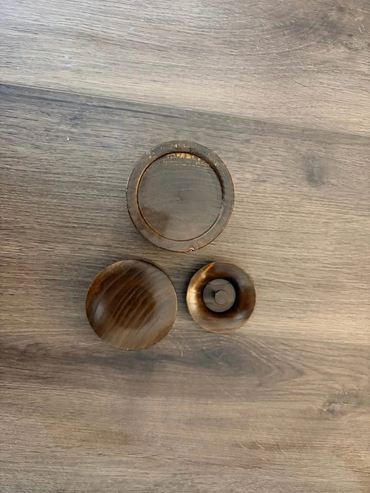 Solid Wood Salt Cellar with Swivel Lid - photo 2