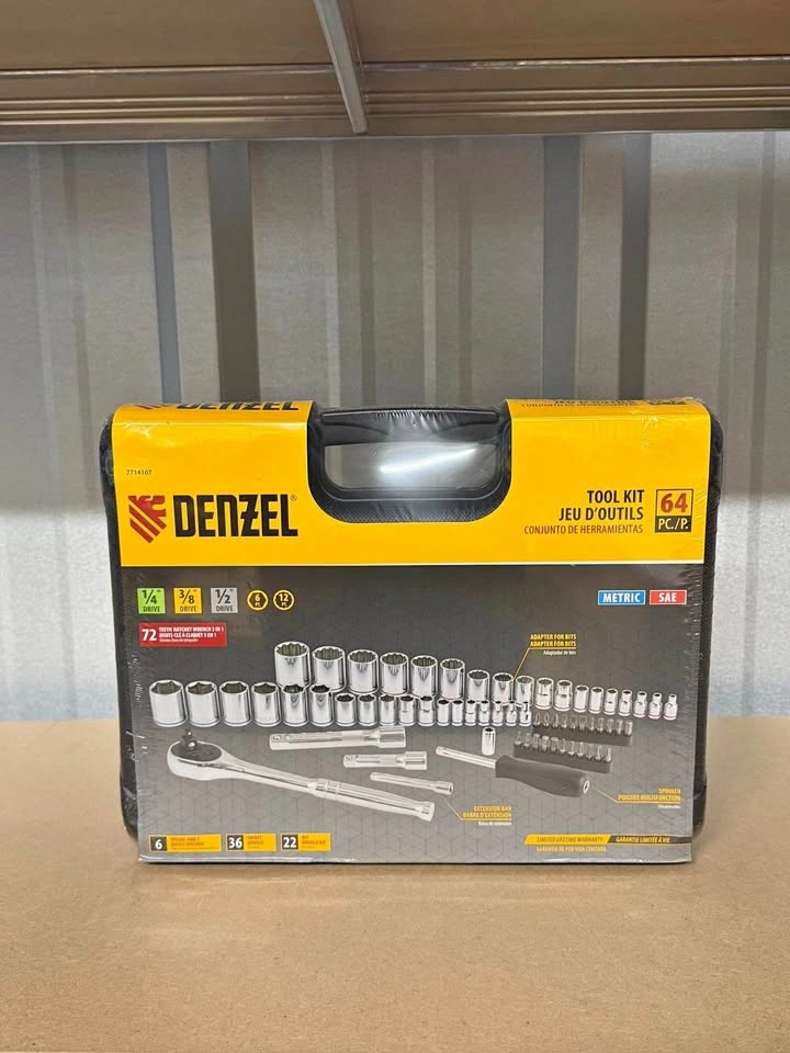 Denzel 64 Piece Tool Kit Mechanics