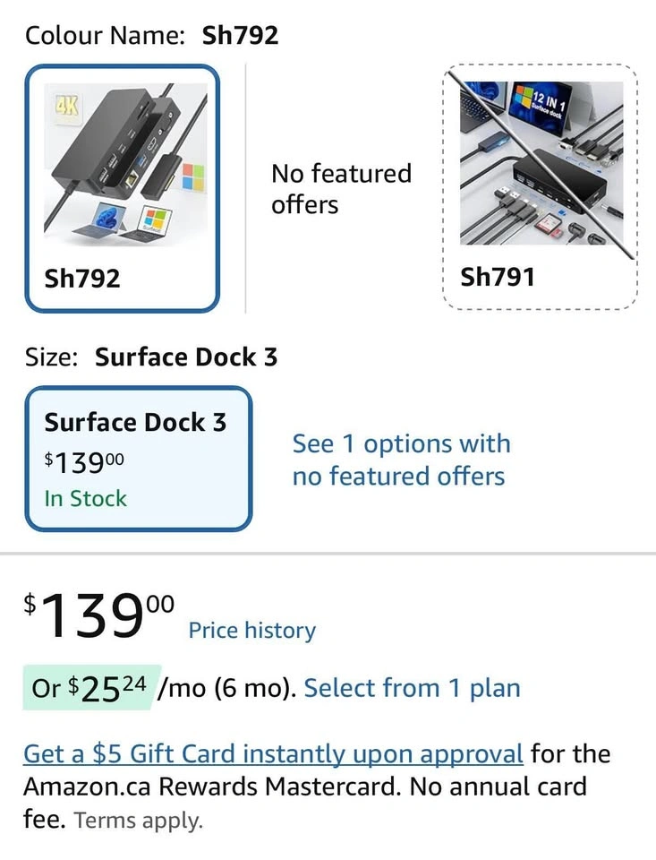 Surface Pro Docking Station, 11 in 1 Microsoft Surface