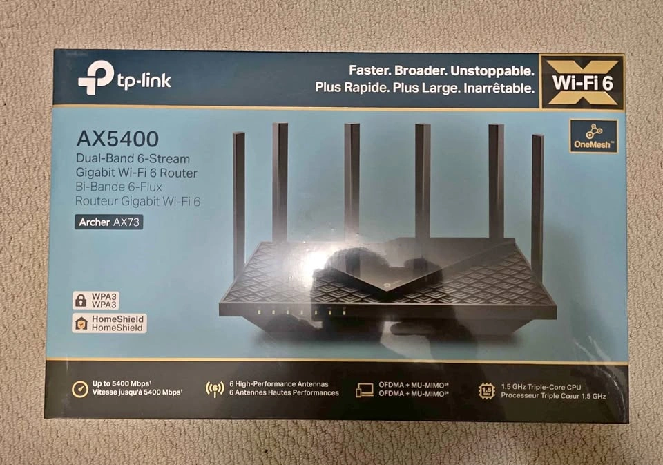 TP-Link Archer AX73 dual band Wi-Fi 6 wireless gaming router