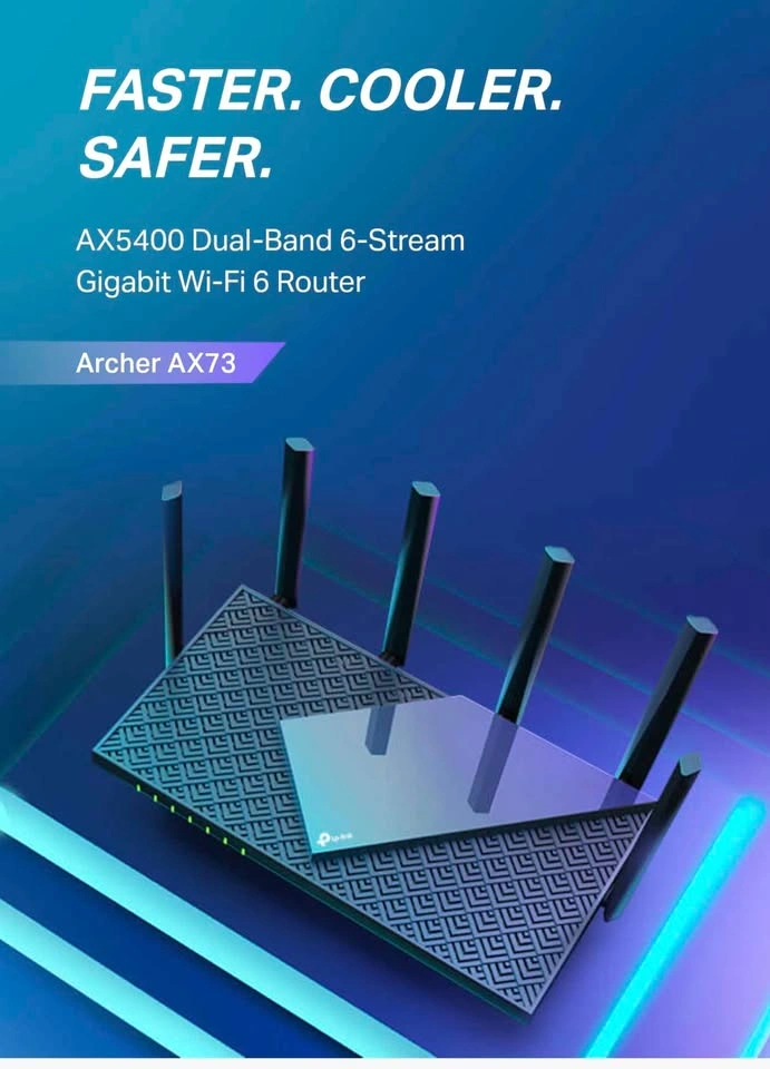 TP-Link Archer AX73 dual band Wi-Fi 6 wireless gaming router - photo 2