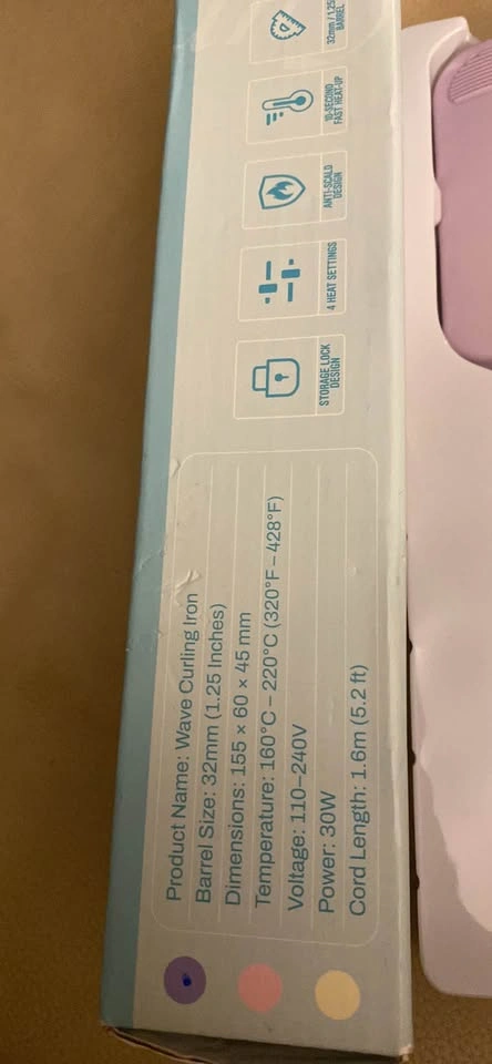 Hair Waver Crimper, Ceramic Curling Iron - photo 3