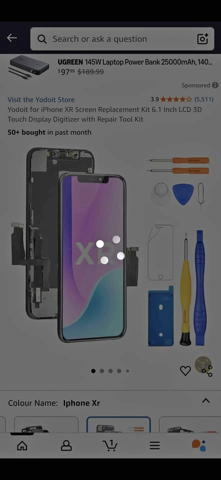 Yodoit for iPhone XR Screen Replacement Kit