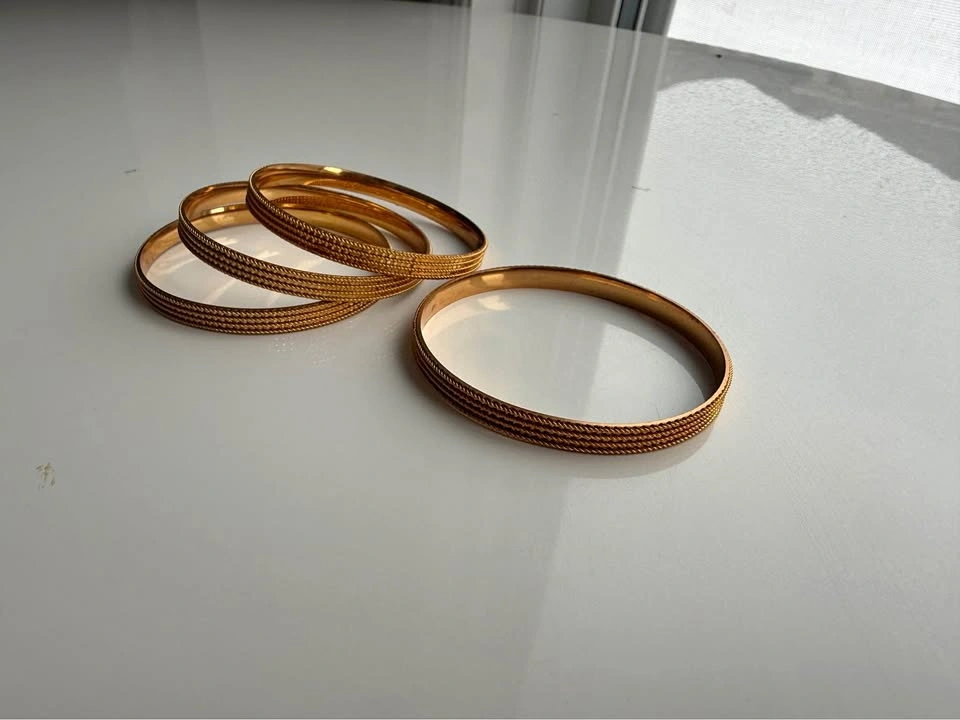 Gold plated bangles (new)