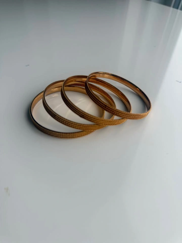 Gold plated bangles (new) - photo 2