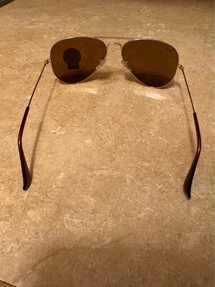 Ray-Ban RB3025 Aviator Large Metal Sunglasses - Gold/B-15 Brown - photo 3