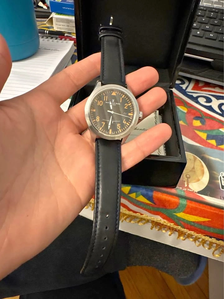 Bernhard H. Mayer "Spitfire" Swiss Watch - Box & Papers