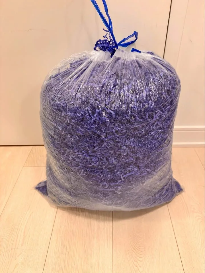 Bulk Royal Blue Crinkle Cut Paper Shred 3.5kg