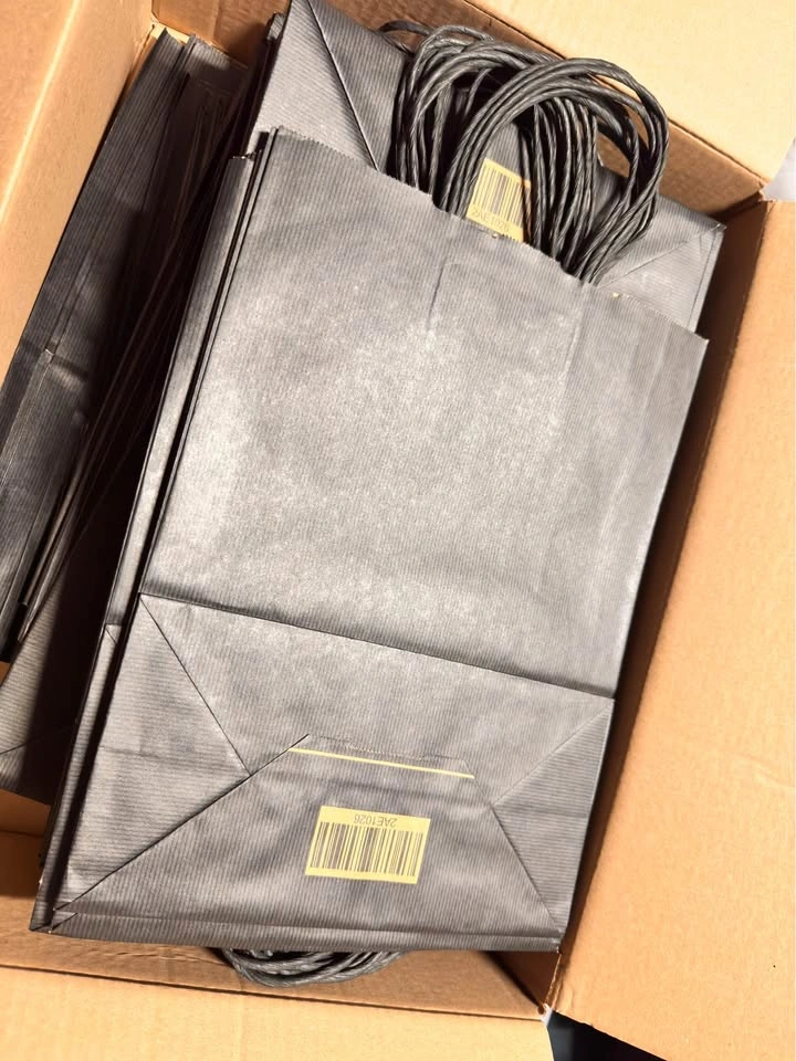 Black Paper Gift Bags x 75 (10 x 5 x 13") - photo 2