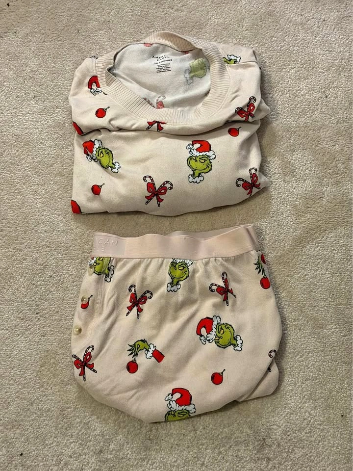 AE Candy Cane Grinch PJ’s - XXL