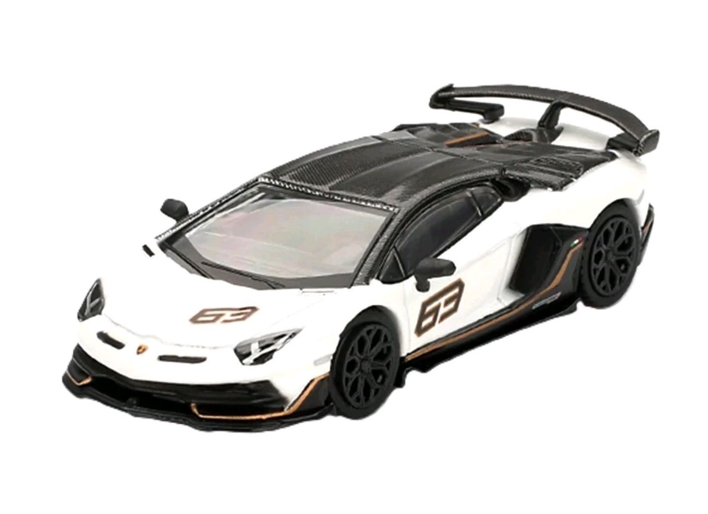 Mini GT 1:64 Lamborghini Aventador SVJ 63 Bianco Asopo - photo 2