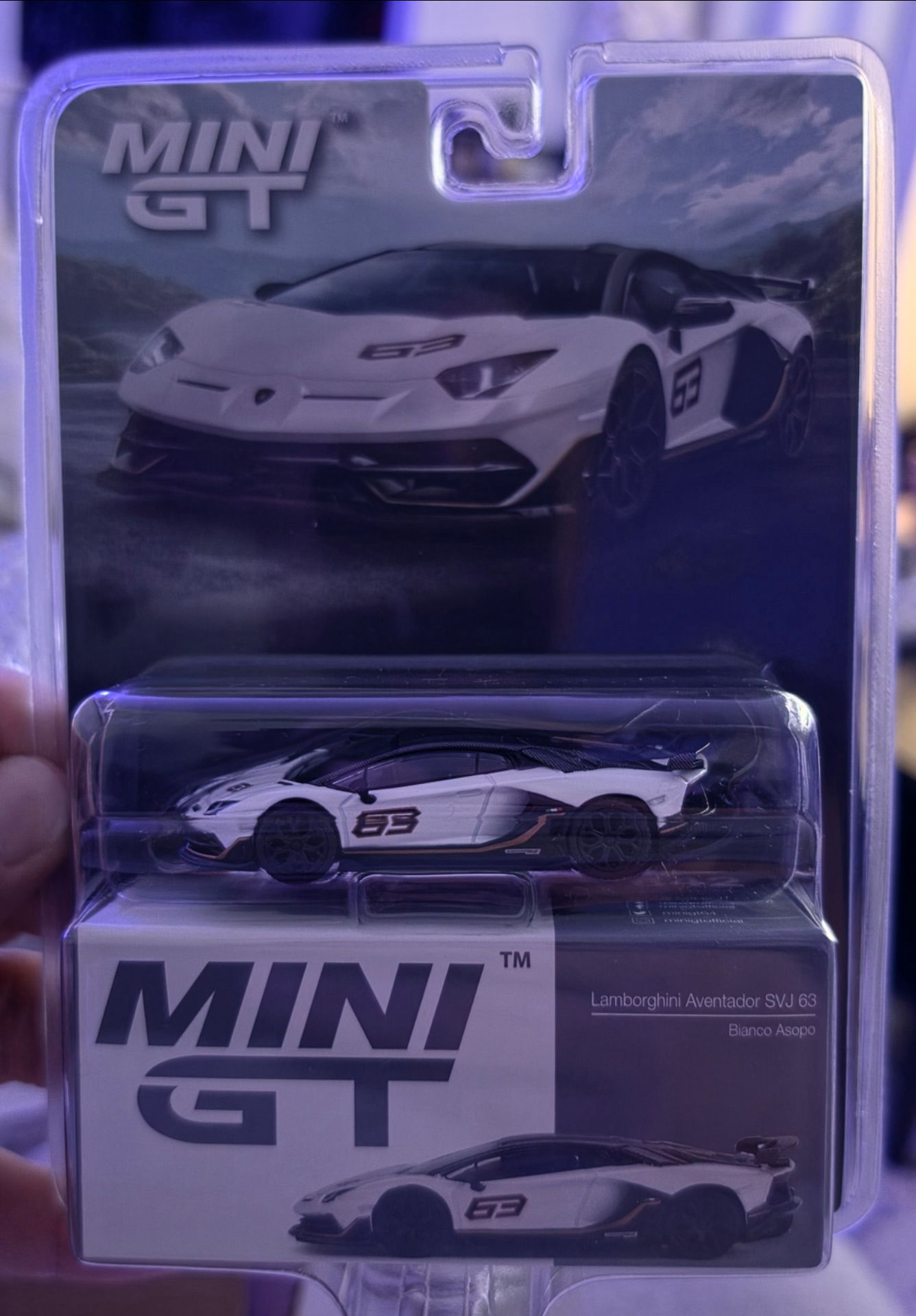 Mini GT 1:64 Lamborghini Aventador SVJ 63 Bianco Asopo - photo 5