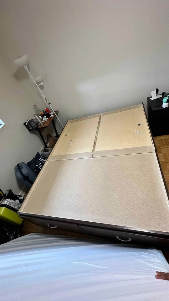 Queen Bed Frame with 4 Storage Compartments - photo 2