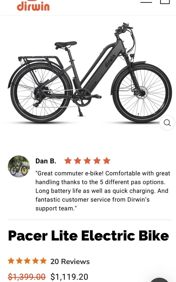 Dirwin Pacer Lite Electric Bike - photo 2