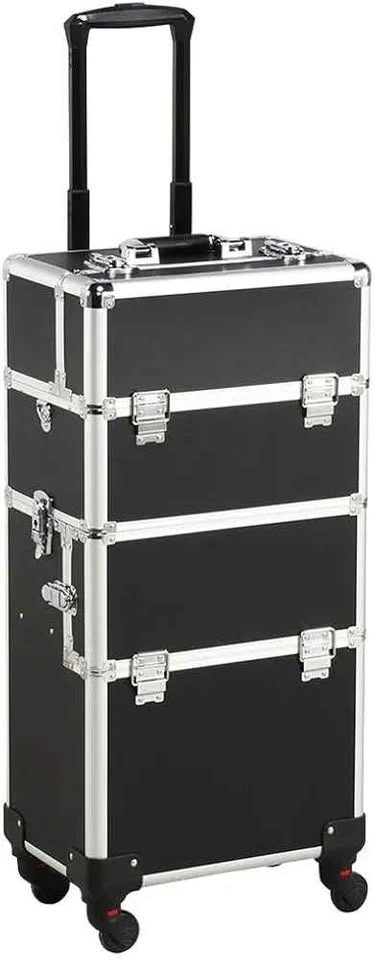 Yaheetech Rolling Makeup Train Case