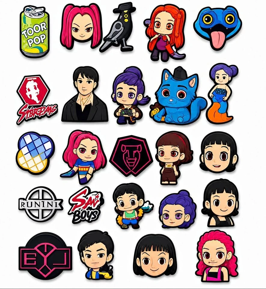 K-pop Themed Jibbitz Charms