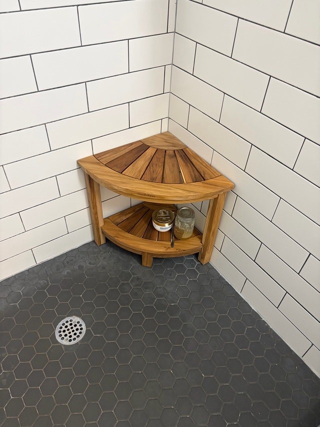 Teak Shower Bench - BNIB - photo 2