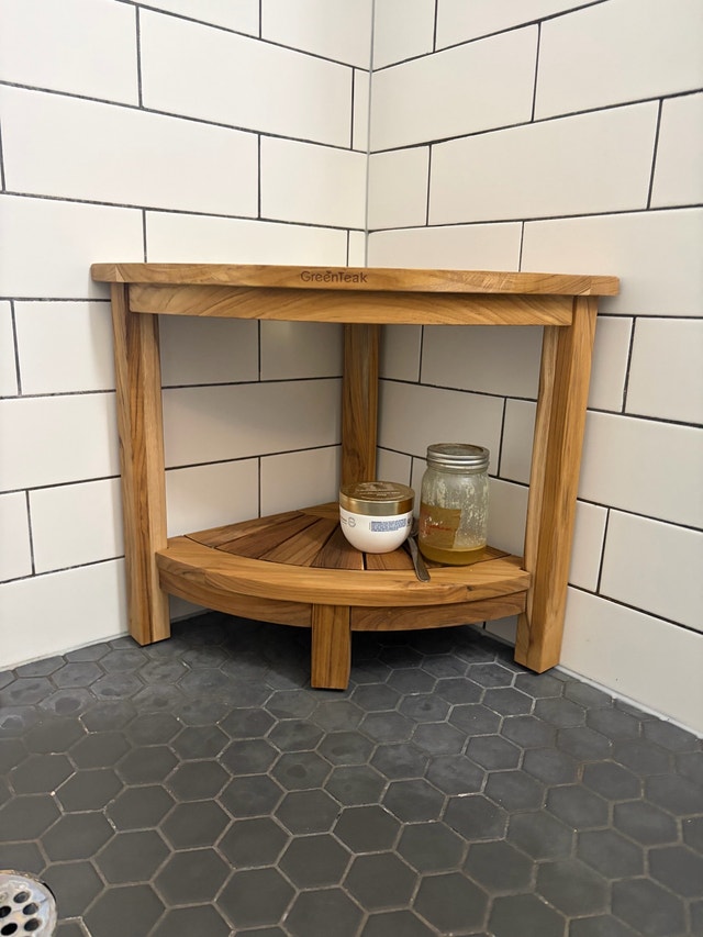 Teak Shower Bench - BNIB - photo 3