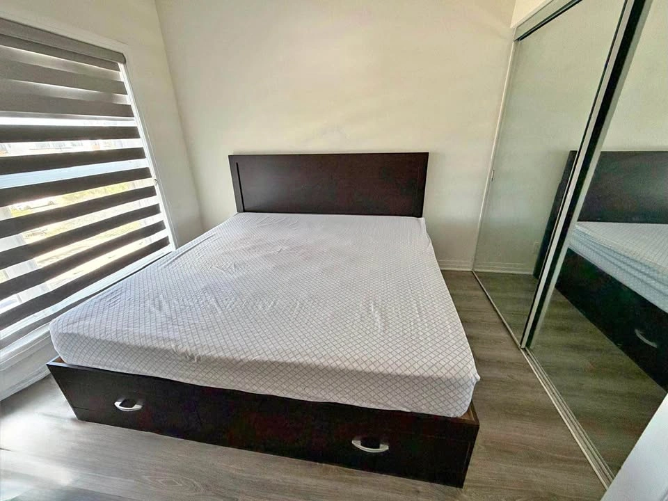 Urgent moving out sale- King Bed with storage drawers