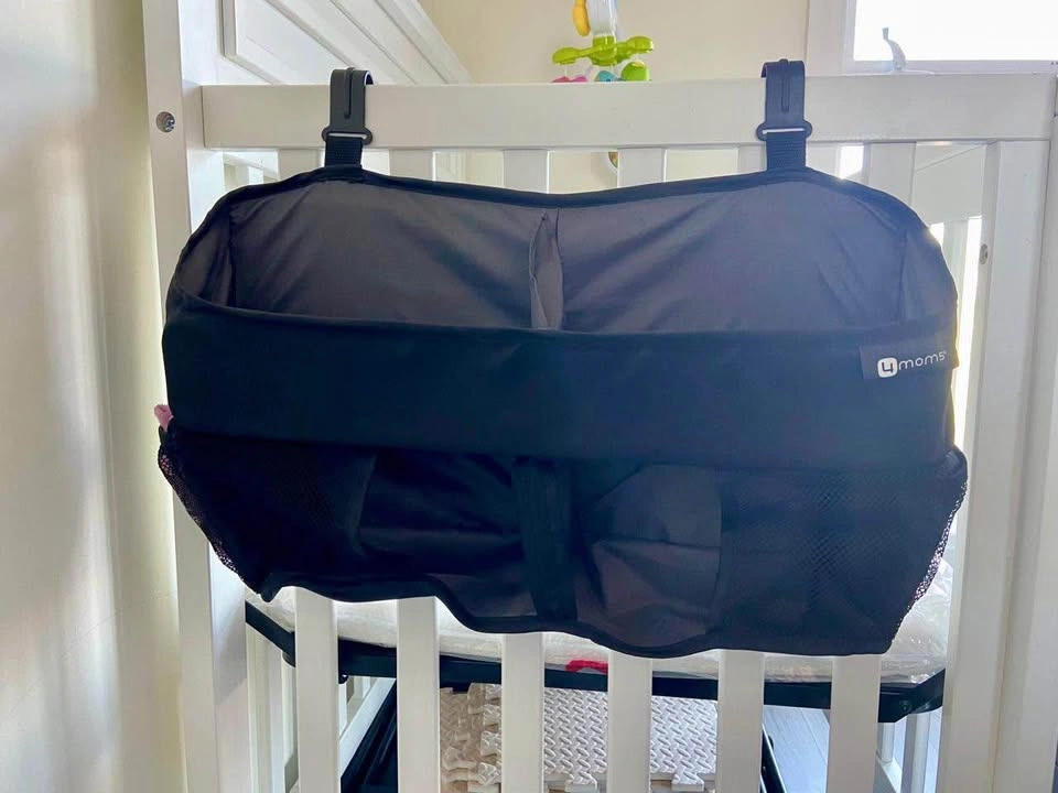 Crib with mattress, Crib mobile, Diaper caddy - photo 5