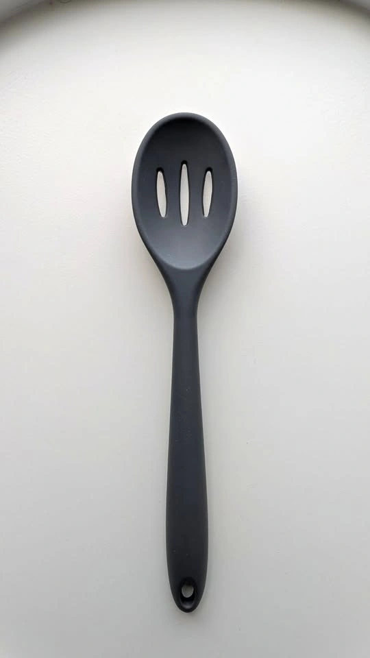 Silicone slotted spoon - Dark Grey