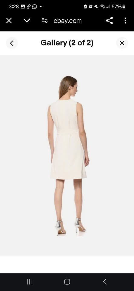 Lark & Ro Sleeveless Split Crew Neck Belted A-Line Dress - photo 4
