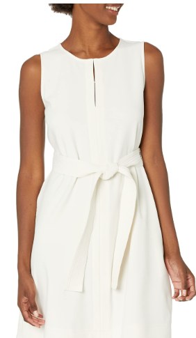 Lark & Ro Sleeveless Split Crew Neck Belted A-Line Dress - photo 5