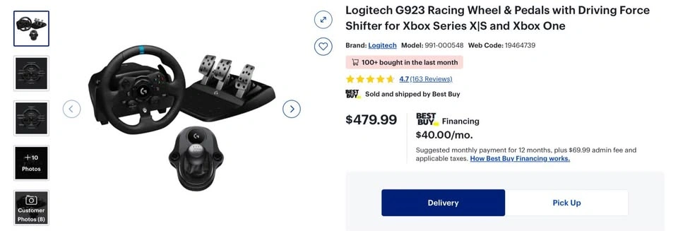 MUST GO Logitech Racing Sim - wheel pedals shifter - photo 5