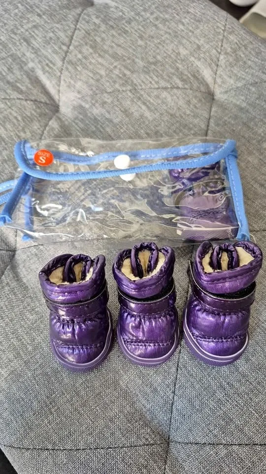 Pet Boots Purple Size S