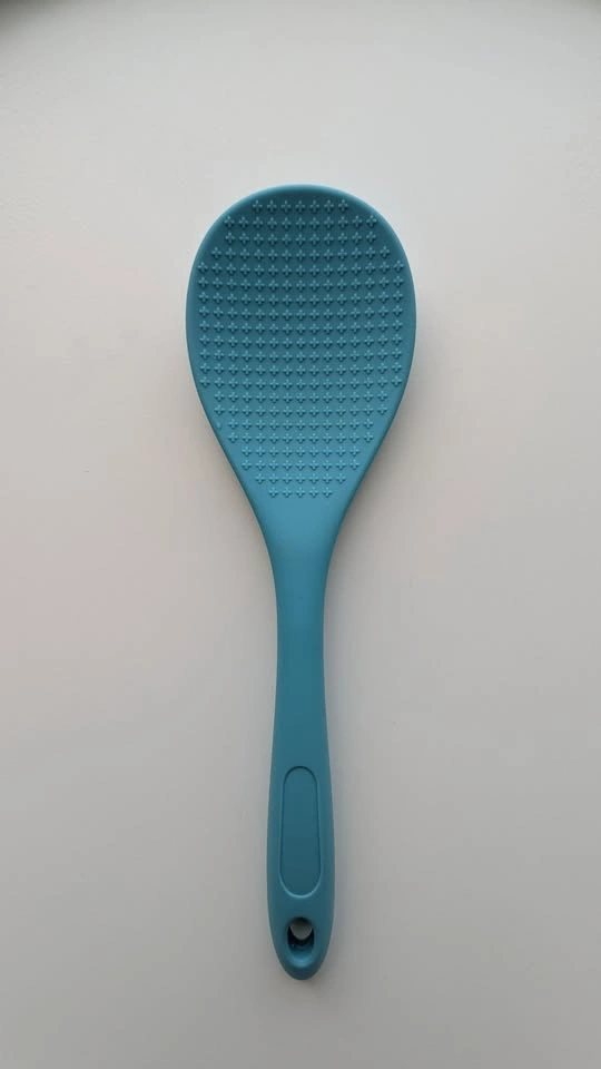 Non-stick silicone rice spoon - Teal/Blue