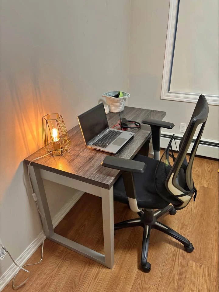 The Brick Office Desk with 3 Drawers - Chair Included
