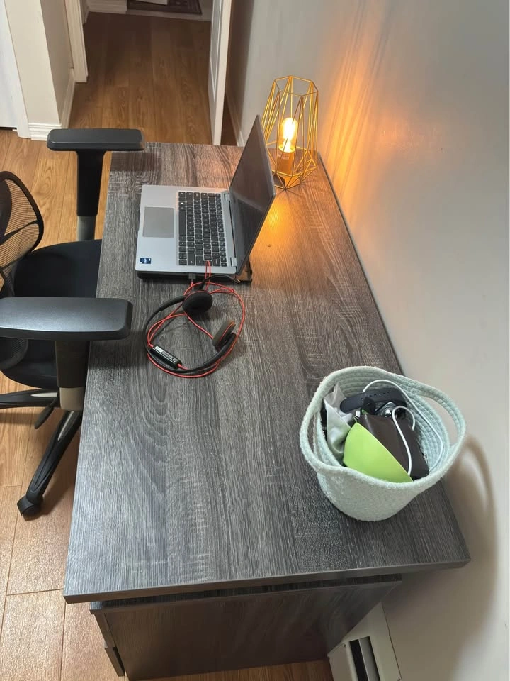 The Brick Office Desk with 3 Drawers - Chair Included - photo 3