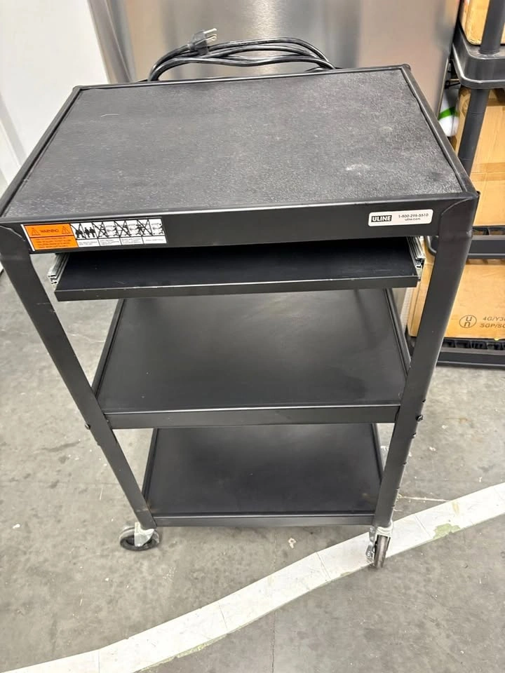Uline AV Cart 400lb capacity, 3 shelf, casters