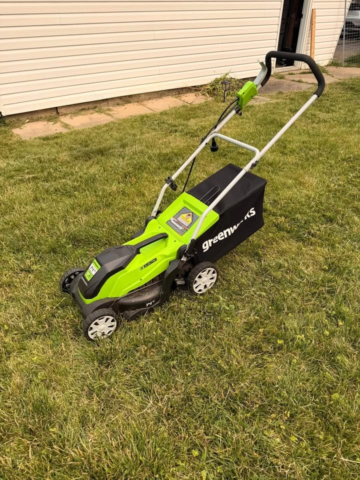 Greenworks 14-Inch 9 Amp Corded Lawn Mower - photo 3