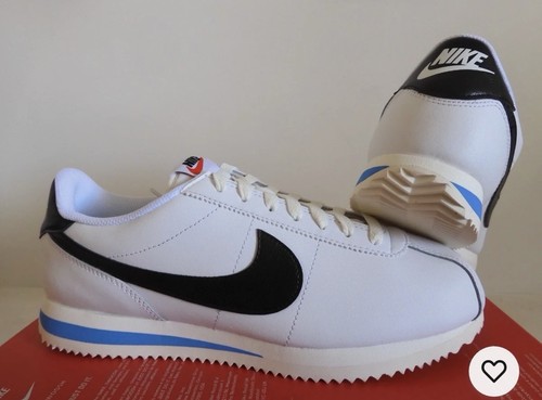 Size 9 - Nike Cortez White Black Blue - photo 2