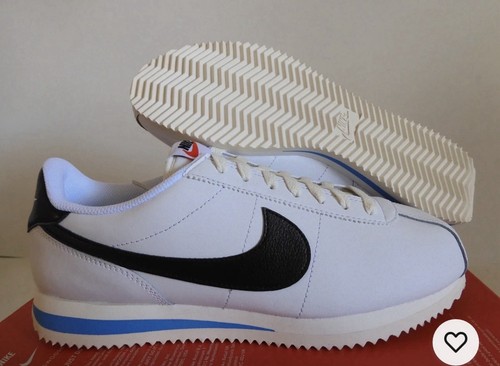 Size 9 - Nike Cortez White Black Blue - photo 3