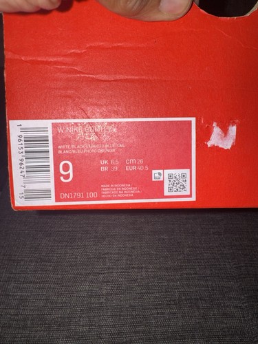Size 9 - Nike Cortez White Black Blue - photo 5